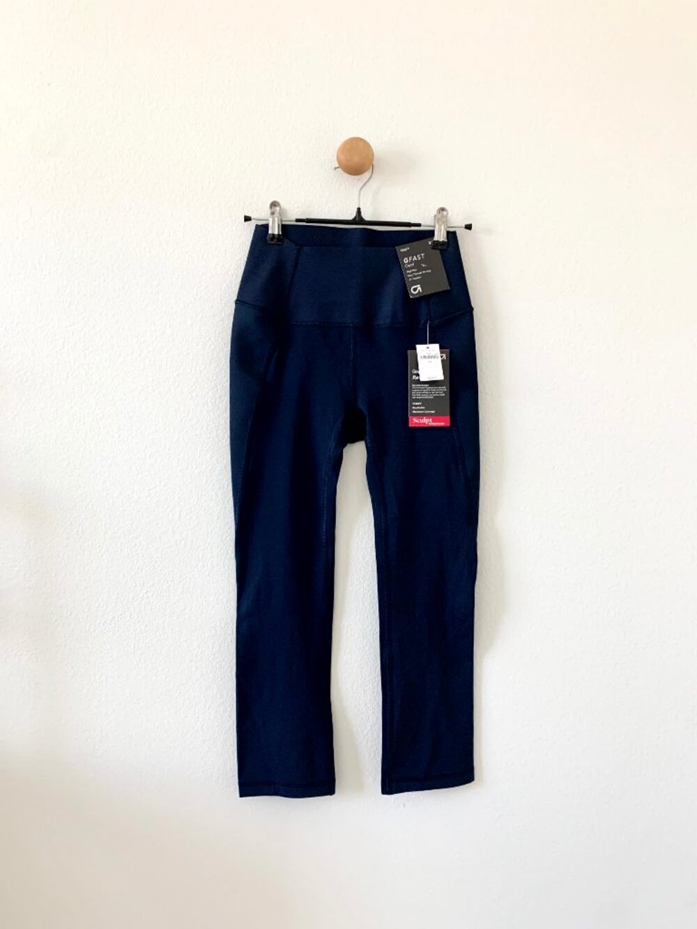 Gap Fit Navy Blue Capri High Rise 21" Inseam Sculpt Compression Leggings XS